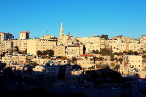 panorama Betlejem w klasztorze karmelitanek w Betlejem